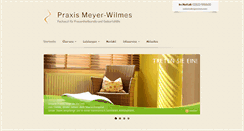 Desktop Screenshot of praxis-meyer-wilmes.de