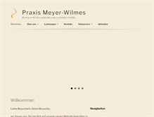 Tablet Screenshot of praxis-meyer-wilmes.de